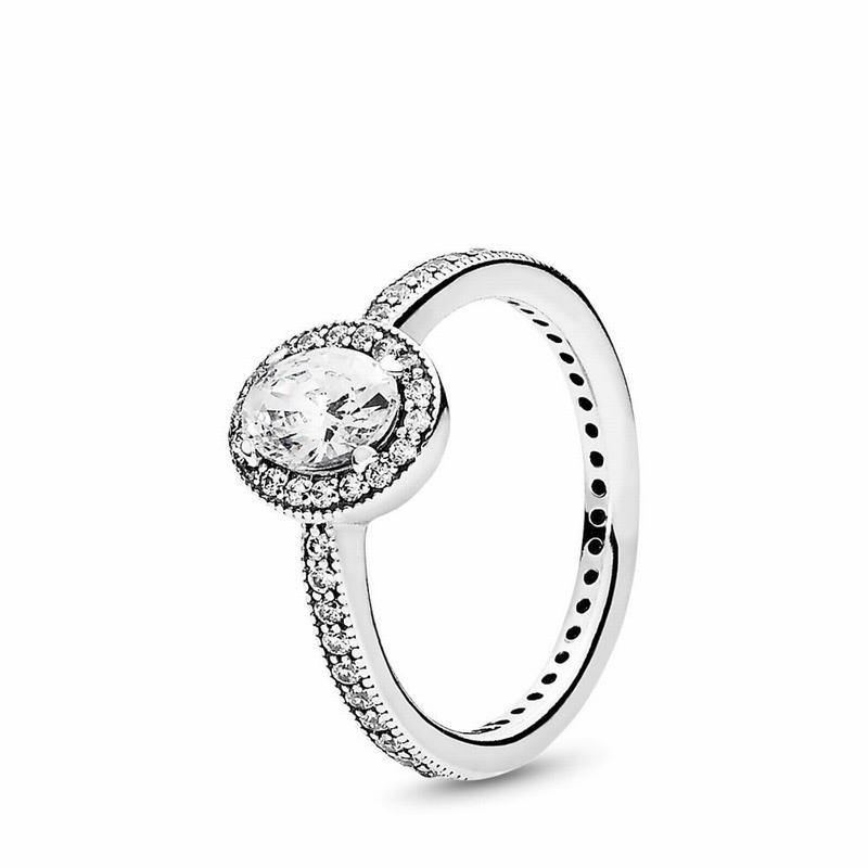 Pandora Vintage Elegance Promise Ring - Sterling Silver/Cubic Zirconia - Canada | FZ3964ZA